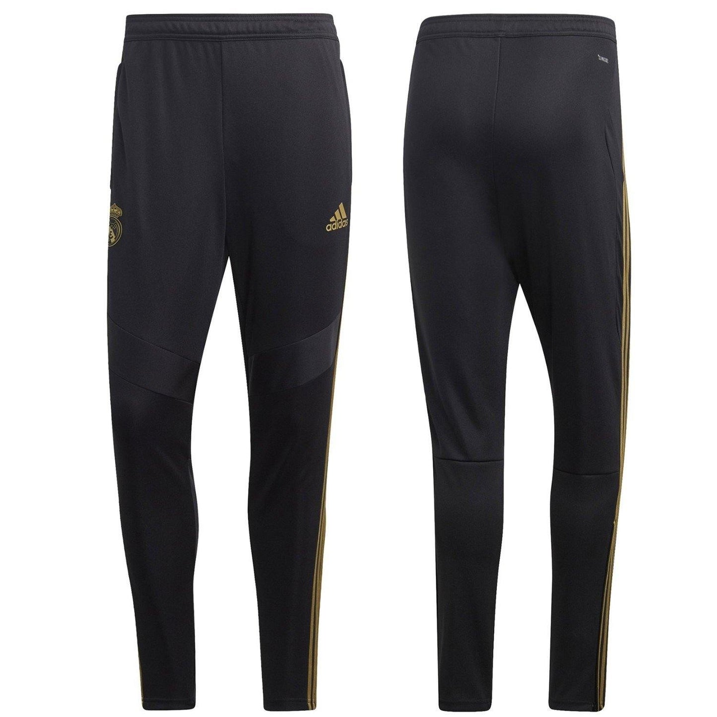 Real Madrid soccer black technical training tracksuit 2019/20 - Adidas