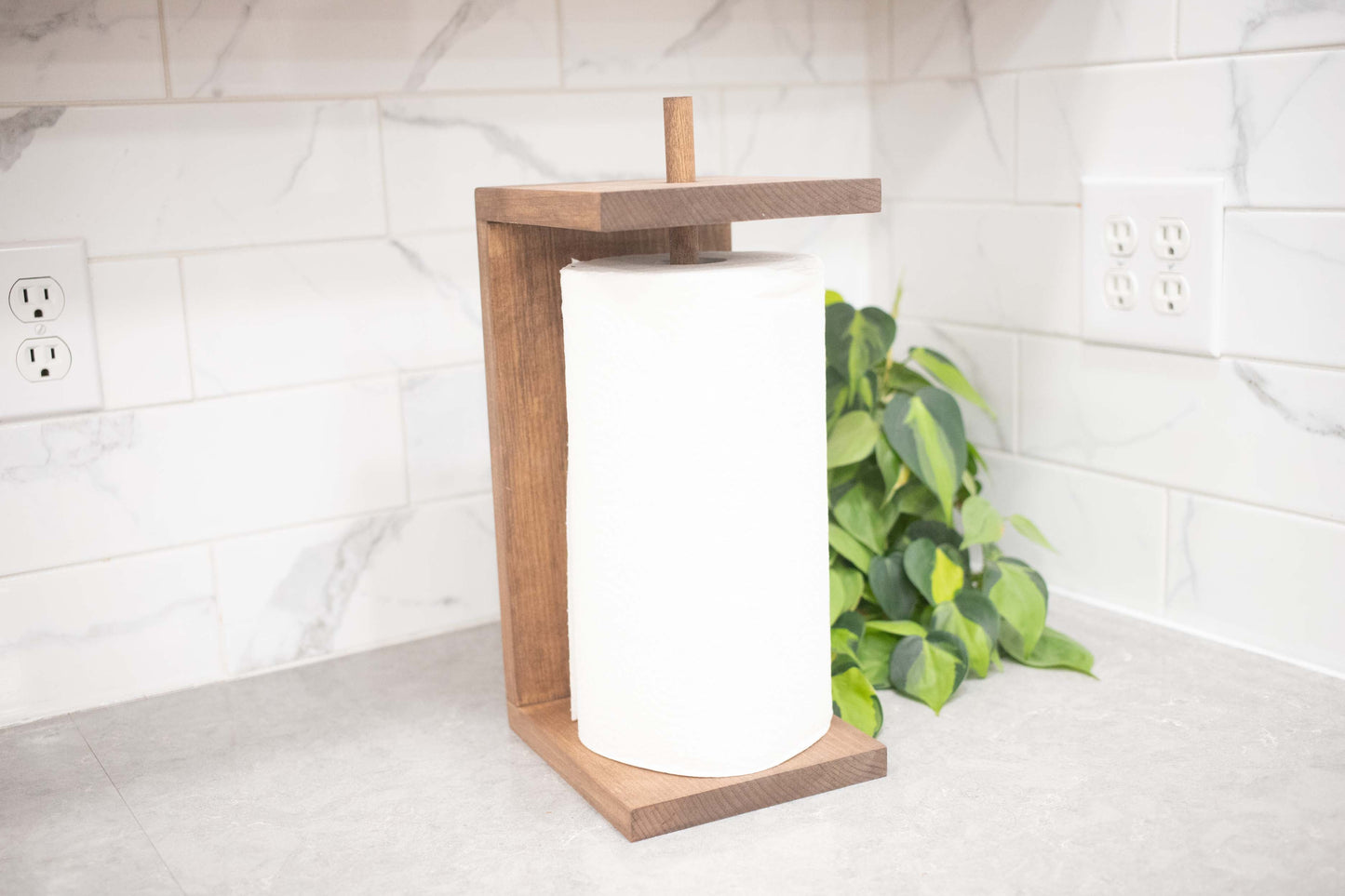 Paper Towel Holder, Stand Alone Paper Towel Dispenser