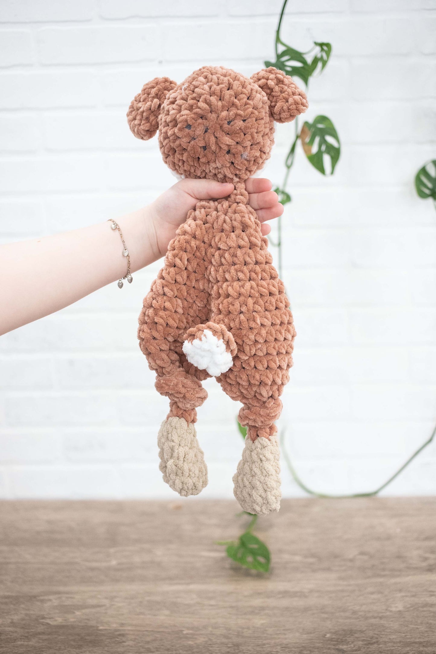 Deer Lovey, Baby Deer Stuffed Animal, Crochet Fawn Snuggler