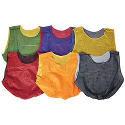Mesh Reversible Scrimmage Vests - Youth (Dozen) Silver/Black