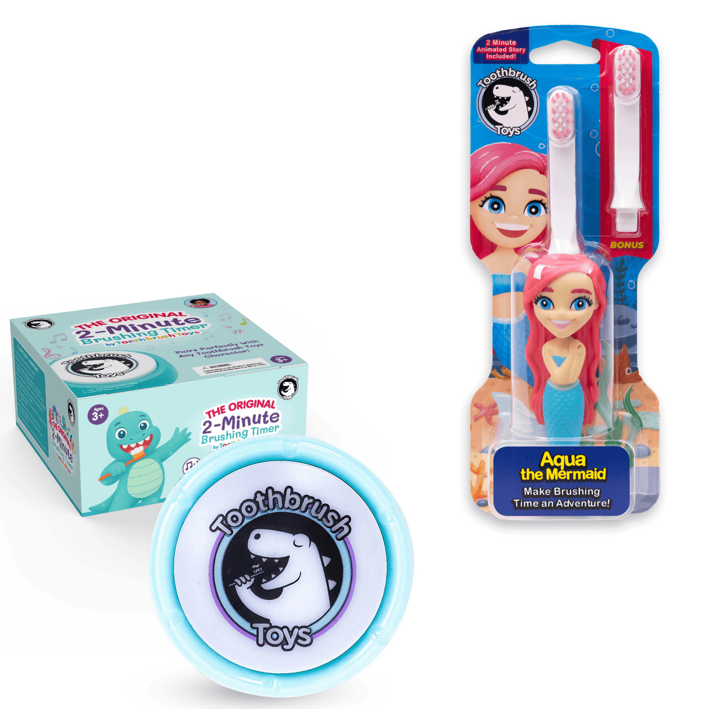 Toothbrush Toys Kids Toothbrush and Timer Bundle