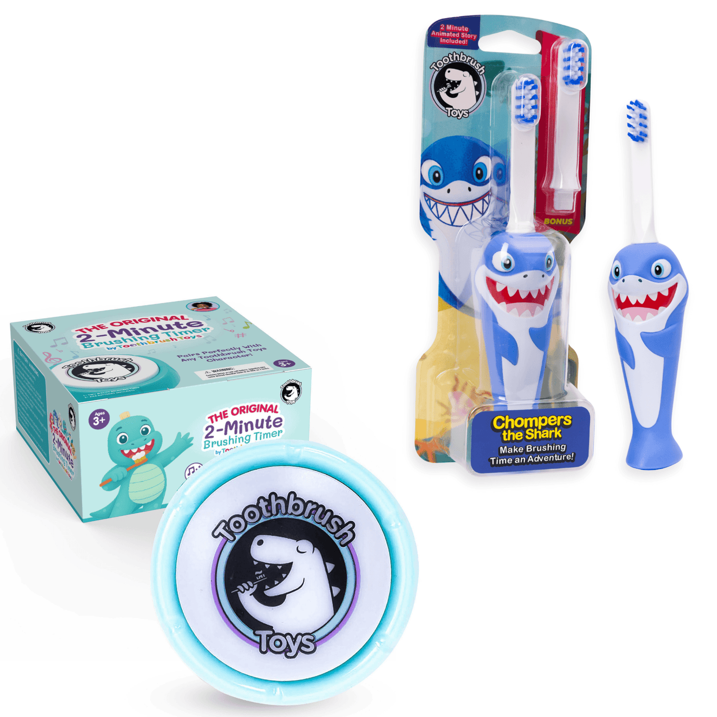 Toothbrush Toys Kids Toothbrush and Timer Bundle
