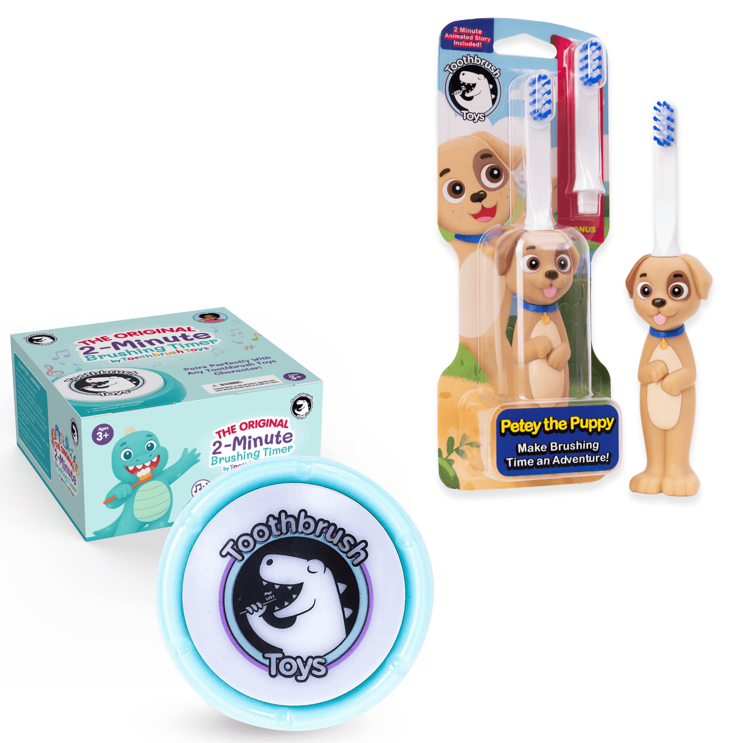 Toothbrush Toys Kids Toothbrush and Timer Bundle